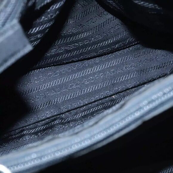 PRADA Hand Bag Nylon Black Auth - Picture 8 of 16